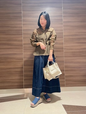 「ウェッジソール」｜imai＊さん（レディース・161cm）の夏コーディネート