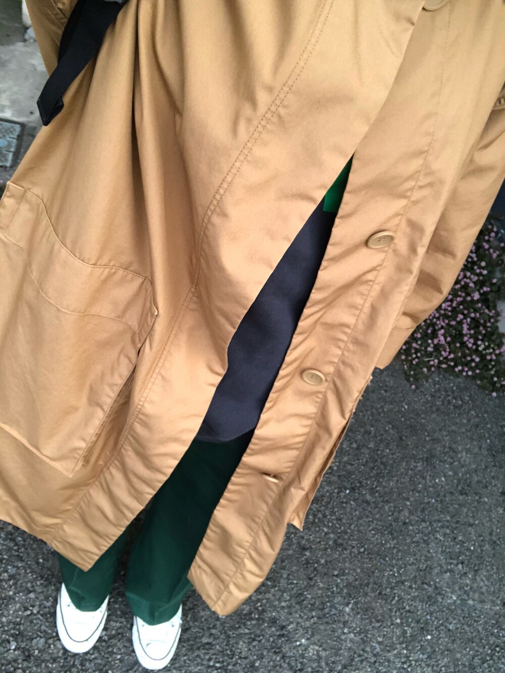 「備忘録」｜「UNIQLOのアイテム（ジャケット/アウター、ベージュ系）」を使った、stkさん（レディース・159cm）の春コーディネートの1枚目の写真