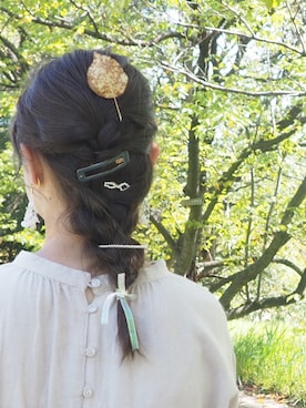 「NICE CLAUP（ナイスクラップ）のアイテム（アクセサリー）」を使った、y  u  iさん（レディース・158cm）の春コーディネート