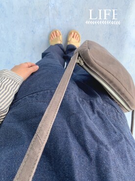 「ネイル」｜「アイテム（サンダル）」を使った、Kamiumeさん（レディース・160cm）の秋コーディネート