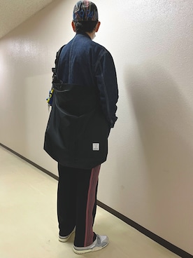 「春服デビュー宣言」｜「アイテム（カバーオール）」を使った、h299hiroさん（メンズ・174cm）の春コーディネート