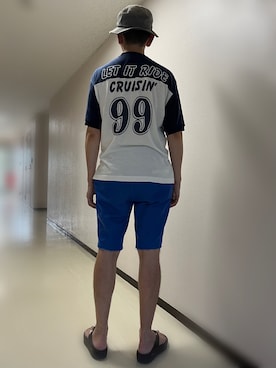 「LET IT RIDE（レットイットライド）のアイテム」を使った、h299hiroさん（メンズ・174cm）の夏コーディネート