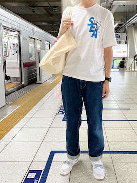 「goro's（ゴローズ）のアイテム（リング）」を使った、h299hiroさん（メンズ・174cm）の夏コーディネート