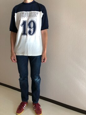 「DISCOVERED（ディスカバード）のアイテム（パンツ）」を使った、h299hiroさん（メンズ・174cm）の夏コーディネート