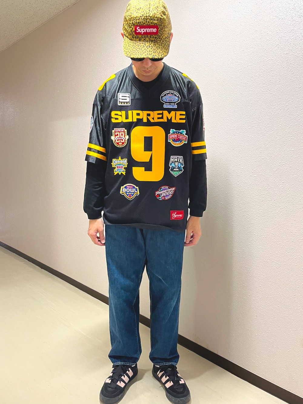 supreme ゲームシャツ　フットボール　tig着用 supreme ゲームシャツ フットボール tig着用