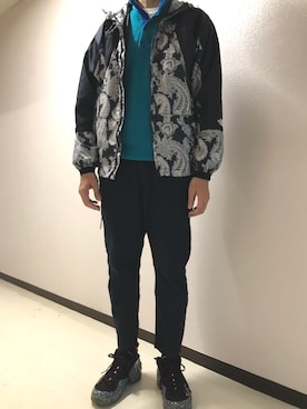 「DENIM BY VANQUISH & FRAGMENT（デニムバイヴァンキッシュフラグメント）のアイテム（チノパンツ）」を使った、h299hiroさん（メンズ・174cm）の秋コーディネート