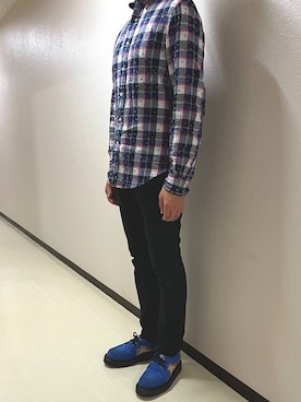 「DISCOVERED（ディスカバード）のアイテム（パンツ）」を使った、h299hiroさん（メンズ・174cm）の春コーディネート