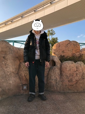 「WHIZLIMITED（ウィズリミテッド）のアイテム（ジャケット/アウター）」を使った、h299hiroさん（メンズ・174cm）の冬コーディネート
