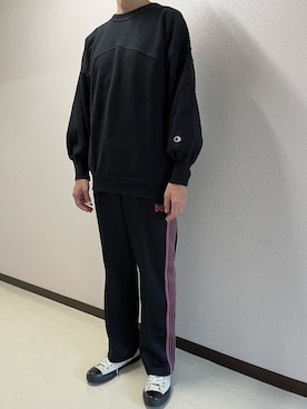 「Ameri（アメリ）のアイテム（スウェット）」を使った、h299hiroさん（メンズ・174cm）の秋コーディネート