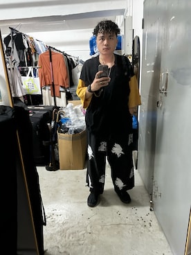 「LEH（レー）のアイテム」を使った、KARL.TANG さん（メンズ・172cm）の秋コーディネート