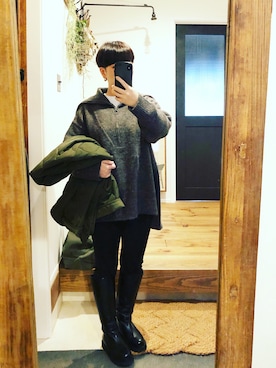 aoiさん（レディース・159cm）の冬コーディネート