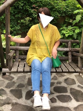 「MARLON FIRENZE（マーロンフィレンツェ）のアイテム」を使った、aoiさん（レディース・159cm）の夏コーディネート