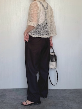「tiptop（ティップトップ）のアイテム」を使った、Chisato  さん（レディース・158cm）の夏コーディネート