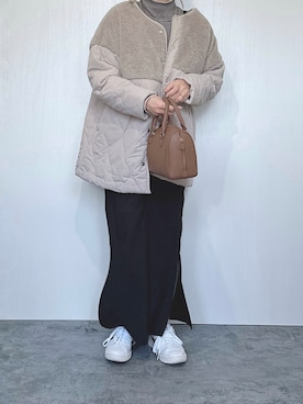 「libelle more（リベル モア）のアイテム（その他アウター）」を使った、Chisato  さん（レディース・158cm）の秋コーディネート