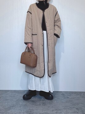 「GeeRA（ジーラ）のアイテム（ジャケット/アウター）」を使った、Chisato  さん（レディース・158cm）の冬コーディネート