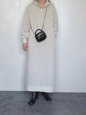 「スウェットワンピース」｜Chisato  さん（レディース・158cm）の秋コーディネート