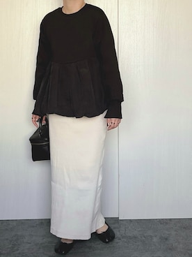 「reca（レカ）のアイテム（スウェット）」を使った、Chisato  さん（レディース・158cm）の秋コーディネート