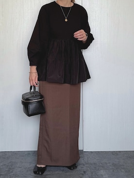 「reca（レカ）のアイテム（その他トップス）」を使った、Chisato  さん（レディース・158cm）の秋コーディネート