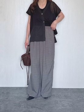 「Aunely（オーネリー）のアイテム（トップス）」を使った、Chisato  さん（レディース・158cm）の夏コーディネート