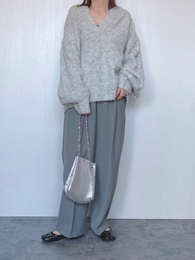 「Anss.me（アンスミー）のアイテム」を使った、Chisato  さん（レディース・158cm）の秋コーディネート