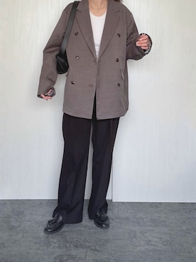 「CIAOPANIC TYPY（チャオパニックティピー）のアイテム（テーラードジャケット）」を使った、Chisato  さん（レディース・158cm）の春コーディネート