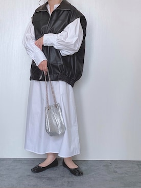 「CIAOPANIC TYPY（チャオパニックティピー）のアイテム（ブルゾン）」を使った、Chisato  さん（レディース・158cm）の秋コーディネート