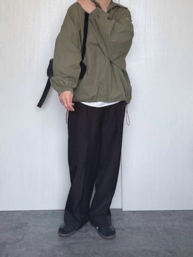 「レディースファッション」｜「アイテム（スラックス）」を使った、Chisato  さん（レディース・158cm）の秋コーディネート