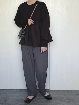 「reca（レカ）のアイテム（スウェット）」を使った、Chisato  さん（レディース・158cm）の秋コーディネート