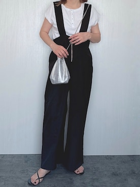 「GeeRA（ジーラ）のアイテム（オールインワン・サロペット）」を使った、Chisato  さん（レディース・158cm）の夏コーディネート