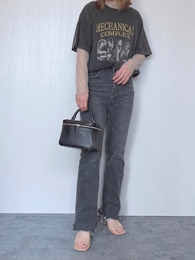 「JUNOAH（ジュノア）のアイテム（Tシャツ/カットソー）」を使った、Chisato  さん（レディース・158cm）の夏コーディネート