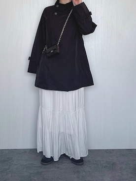 「libelle more（リベル モア）のアイテム（その他アウター）」を使った、Chisato  さん（レディース・158cm）の冬コーディネート