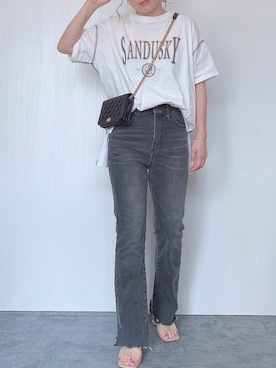 「Anss.me（アンスミー）のアイテム」を使った、Chisato  さん（レディース・158cm）の夏コーディネート