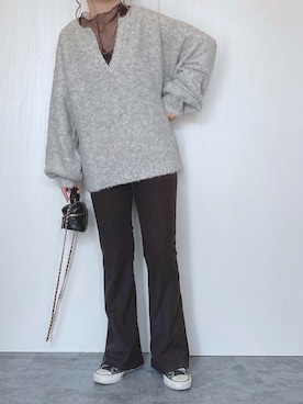 「Anss.me（アンスミー）のアイテム」を使った、Chisato  さん（レディース・158cm）の秋コーディネート