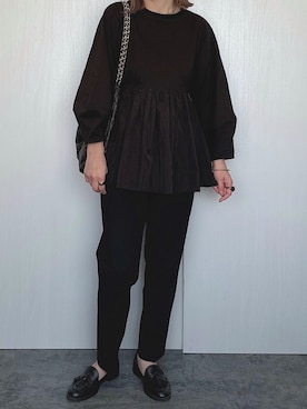 「reca（レカ）のアイテム（その他トップス）」を使った、Chisato  さん（レディース・158cm）の秋コーディネート
