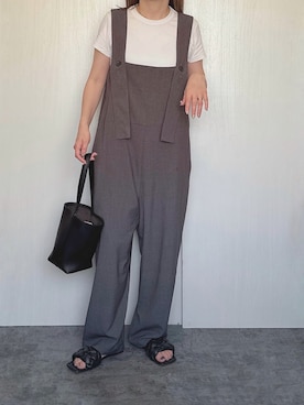 「アイテム（オールインワン・サロペット）」を使った、Chisato  さん（レディース・158cm）の夏コーディネート