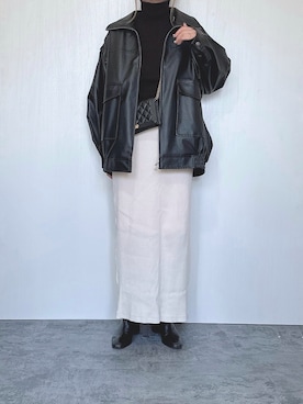 「CIAOPANIC TYPY（チャオパニックティピー）のアイテム（ブルゾン）」を使った、Chisato  さん（レディース・158cm）の秋コーディネート
