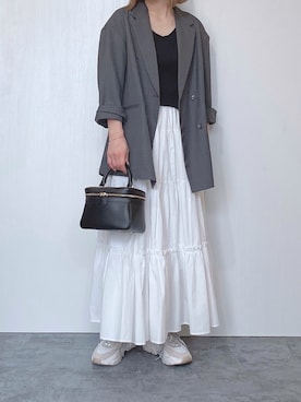 「H&M（エイチ・アンド・エム）のアイテム（スニーカー）」を使った、Chisato  さん（レディース・158cm）の春コーディネート