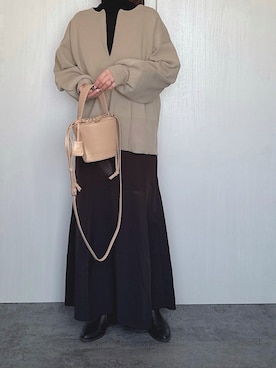 「GeeRA（ジーラ）のアイテム」を使った、Chisato  さん（レディース・158cm）の冬コーディネート