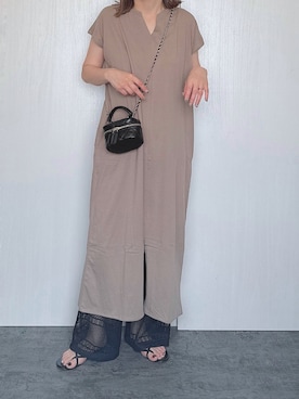 「reca（レカ）のアイテム（ワンピース/ドレス）」を使った、Chisato  さん（レディース・158cm）の夏コーディネート