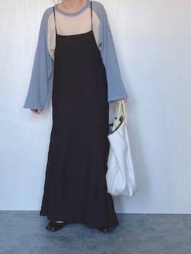 「YOUNG&OLSEN The DRYGOODS STORE（ヤングアンドオルセン）の【YOUNG & OLSEN】 CANVAS CARRYALL TOTE（トートバッグ）」を使った、Chisato  さん（レディース・158cm）の春コーディネート