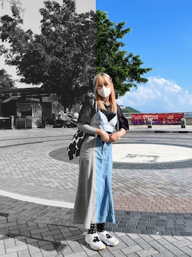 「initial（イニシャル）のアイテム（トップス）」を使った、Joyce さん（レディース・163cm）の夏コーディネート