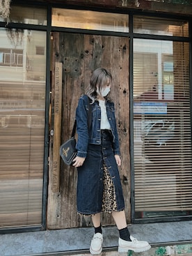 「INITIALS（イニシャルズ）のアイテム」を使った、Joyce さん（レディース・163cm）の春コーディネート