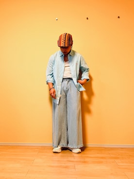 「renya made in INTER FACTORY（レンヤメイドインインターファクトリー）のアイテム」を使った、SuZuAさん（メンズ・160cm）の夏コーディネート