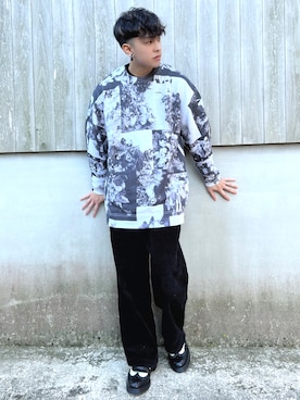 「AHCAHCUM.muchacha（アチャチュムムチャチャ）のアイテム」を使った、SuZuAさん（メンズ・160cm）の秋コーディネート