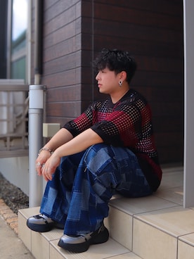 「FVLMEN（フルメン）のアイテム」を使った、SuZuAさん（メンズ・160cm）の夏コーディネート