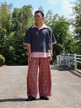 「MandO（エムオー）（エムオー）のアイテム」を使った、SuZuAさん（メンズ・160cm）の夏コーディネート