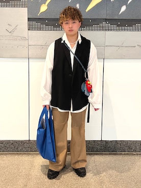 「FUDGEBOYのトラッドスタイル」｜「アイテム（その他）」を使った、SuZuAさん（メンズ・160cm）の春コーディネート
