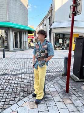 「apres jour mignon（アプレジュールミニョン）のアイテム」を使った、SuZuAさん（メンズ・160cm）の夏コーディネート
