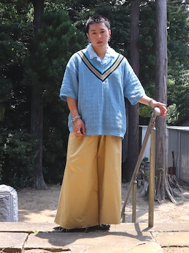 「seyto（セイト）のアイテム」を使った、SuZuAさん（メンズ・160cm）の夏コーディネート