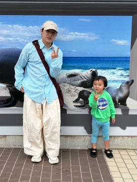 「アイテム（チノパンツ）」を使った、SuZuAさん（メンズ・160cm・20代）の秋コーディネート